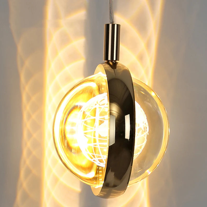 suspension en cristal de luxe pour décoration moderne intérieure - vue 5 sur 10