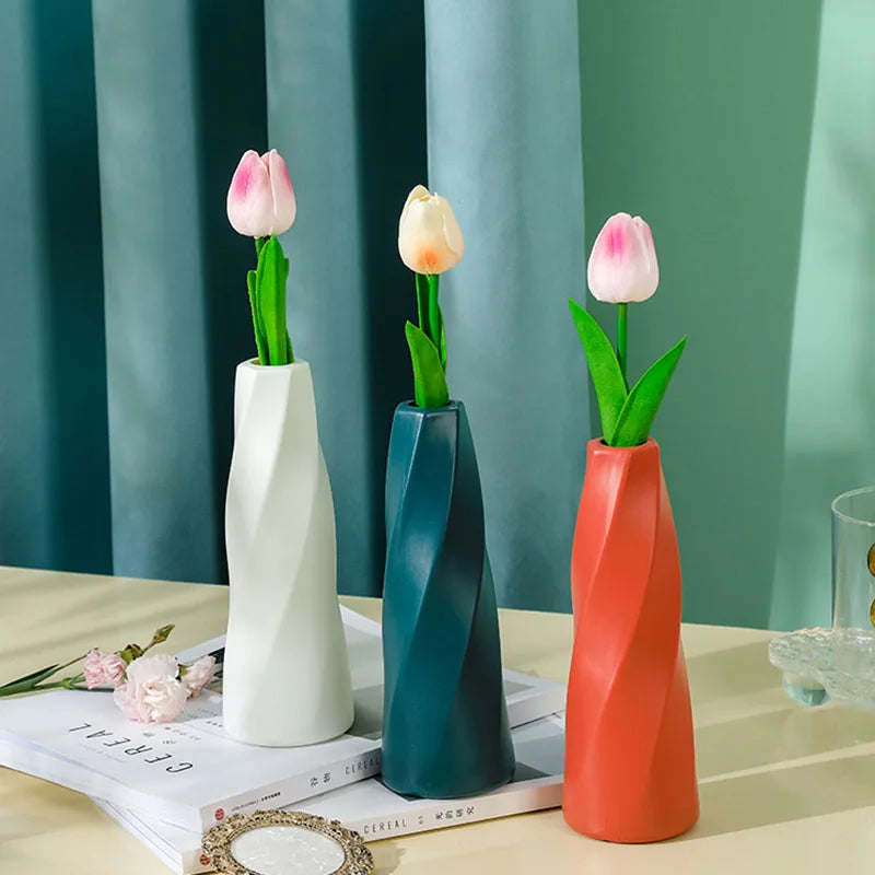 vase léger pour décoration arrangement floral et fleurs séchées - vue 3 sur 9