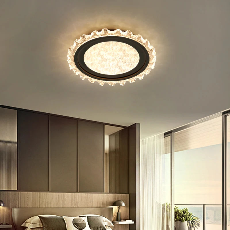 plafonnier moderne en cristal pour éclairage décoratif élégant - vue 3 sur 18