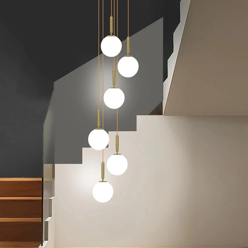 lustre moderne en verre pour décoration intérieure élégante - vue 3 sur 17