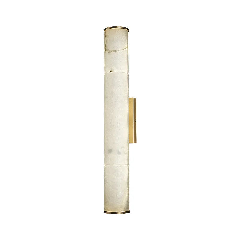Brass Natural Marble Wall Lamp Drop Shipping Foyer Dining Room Stairs Stone Sconce Lamp Luxury Bedroom Copper Lamp Art Deco - vue 6 sur 10