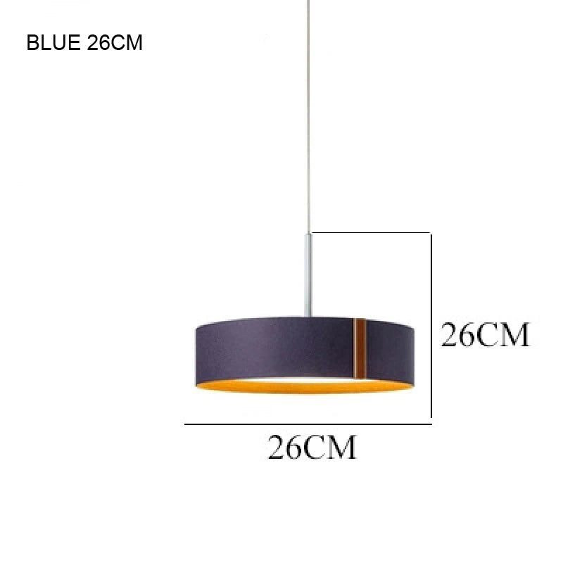 lampe suspendue moderne en tissu feutré pour styliste créatif - vue 11 sur 12