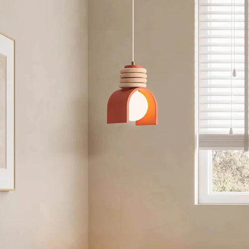 lustre led design en résine pour éclairage intérieur réglable - vue 3 sur 8