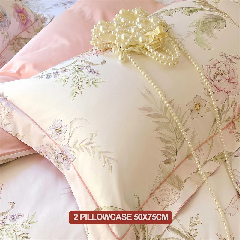 parure de lit en coton haute densité 3 pièces luxe