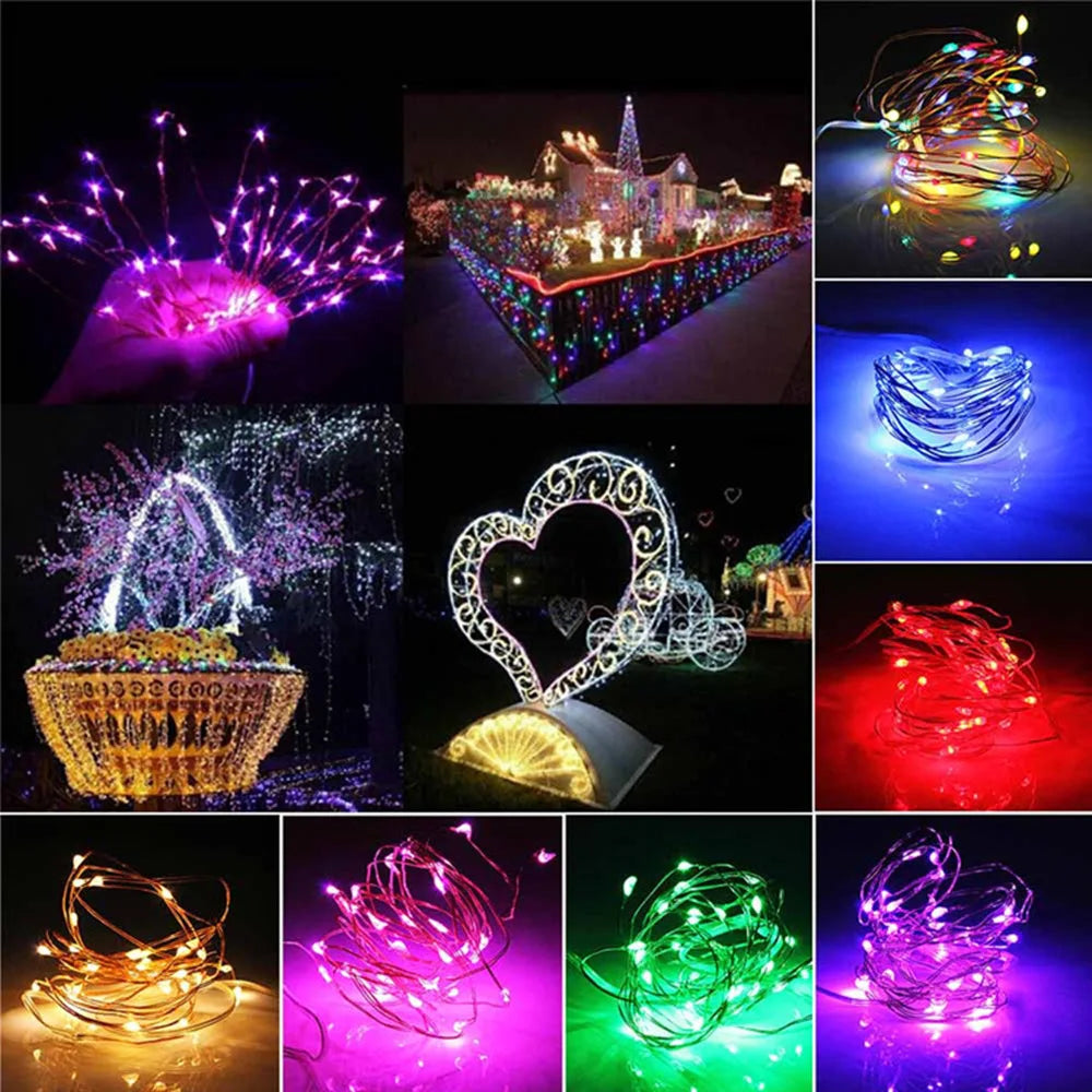 guirlande lumineuse led usb étanche décoration de fête Noël mariage - vue 5 sur 14