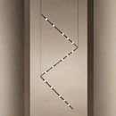 suspension nordique en acrylique design bambou pour décoration intérieure