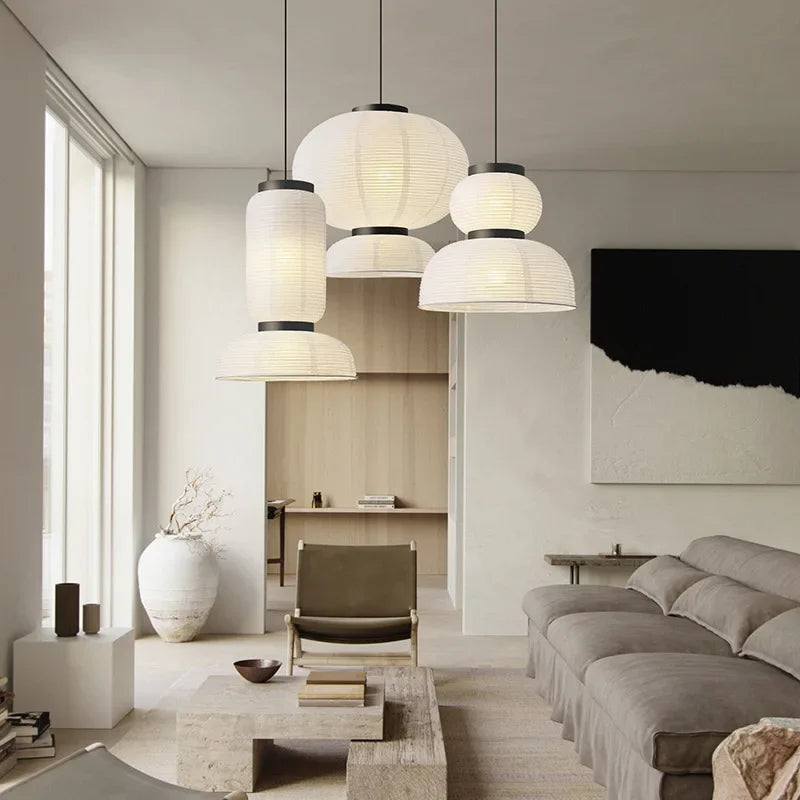 lustre led wabi sabi nordique minimaliste pour décoration intérieure