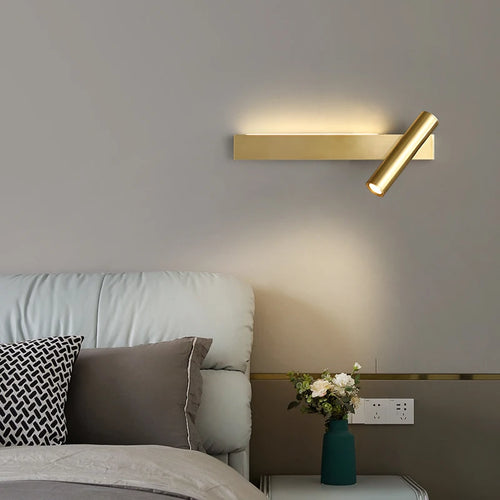 applique murale minimaliste en cuivre design moderne et créatif - vue 4 sur 13