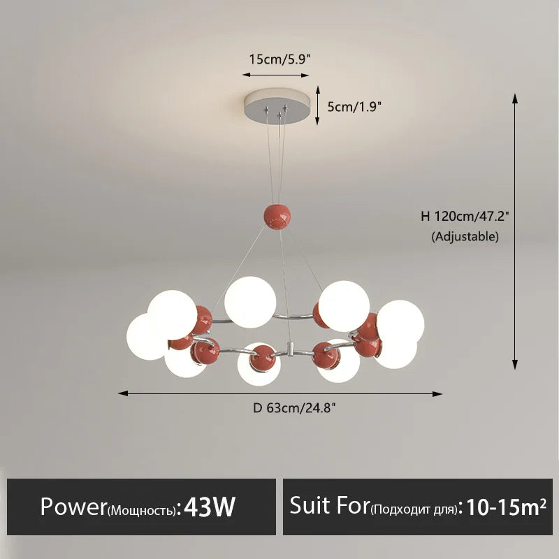 lustre suspendu éclairage décoratif moderne pour la maison - vue 18 sur 21