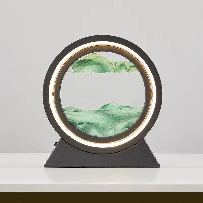 lampe de table créative avec sable mouvant 3D décoratif - vue 18 sur 24
