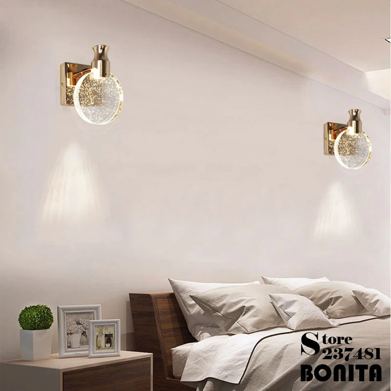applique murale de luxe en cristal pour intérieur élégant - vue 4 sur 7