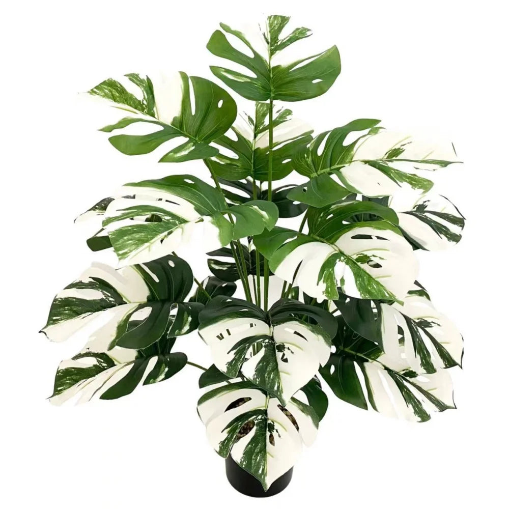 plantes artificielles grandes feuilles décoratives pour intérieur et bureau - vue 12 sur 24