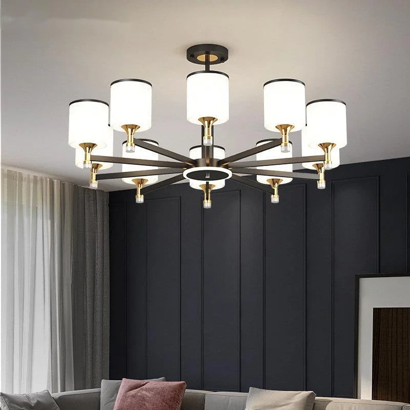 lustre moderne en led pour décoration intérieure élégante et luxueuse - vue 5 sur 10