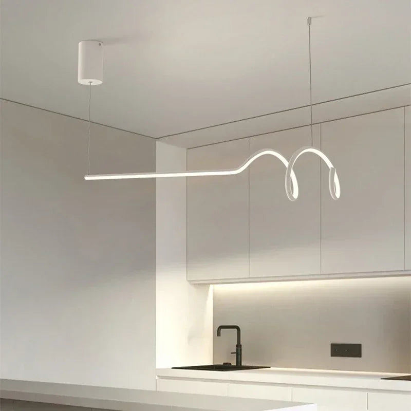 suspension LED design moderne idéale pour hôtels - vue 3 sur 10