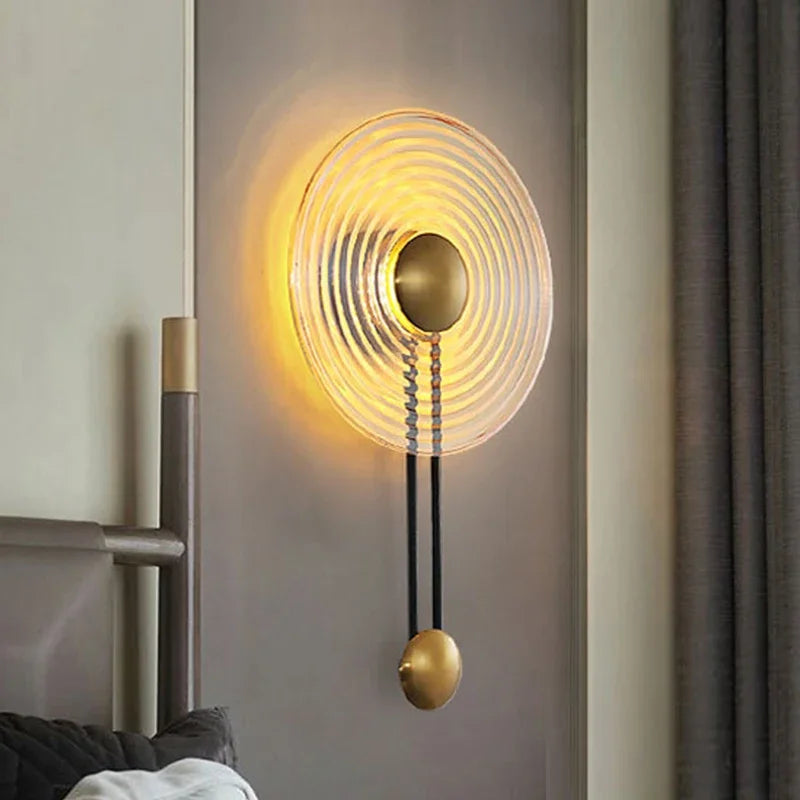 applique murale led nordique à ondulations design moderne et simple - vue 6 sur 10