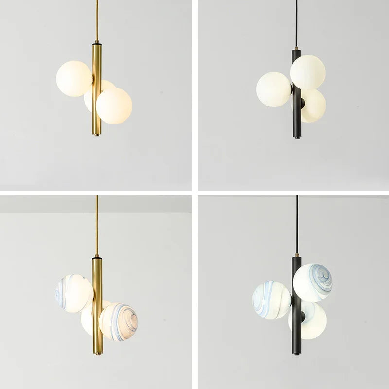 2024 Modern LED Chandelier droplight Modern Nordic Style Ceiling Hanging lamp Dining Room Bedroom Bedside Pendant Lamp - vue 7 sur 10