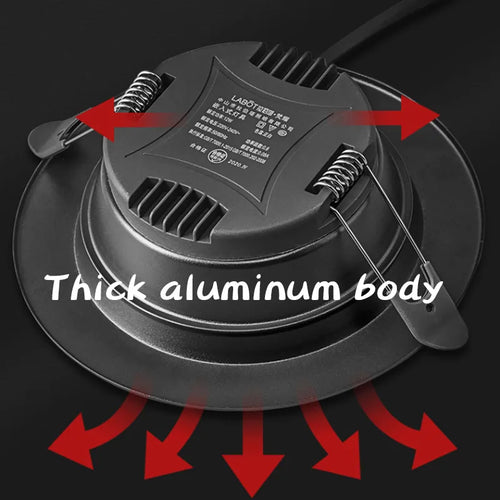 plafonnier led encastré ultra mince en aluminium pour intérieur - vue 2 sur 8