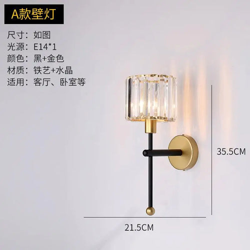 plafonnier moderne en cristal doré avec éclairage led trois couleurs