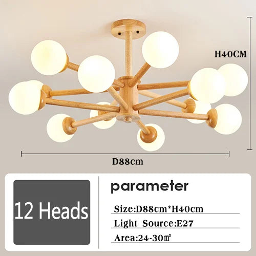 lustre en verre moderne pour décoration intérieure élégante - vue 8 sur 10