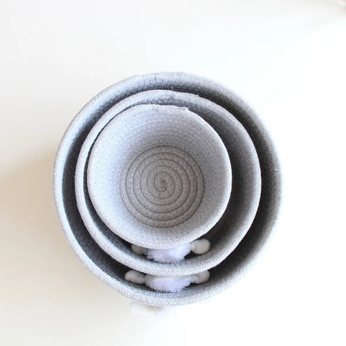 panier de rangement tissé animaux pour jouets et divers objets - vue 6 sur 21