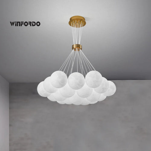 lustre led imprimé en 3d éclairage winfordo suspendu - vue 3 sur 12