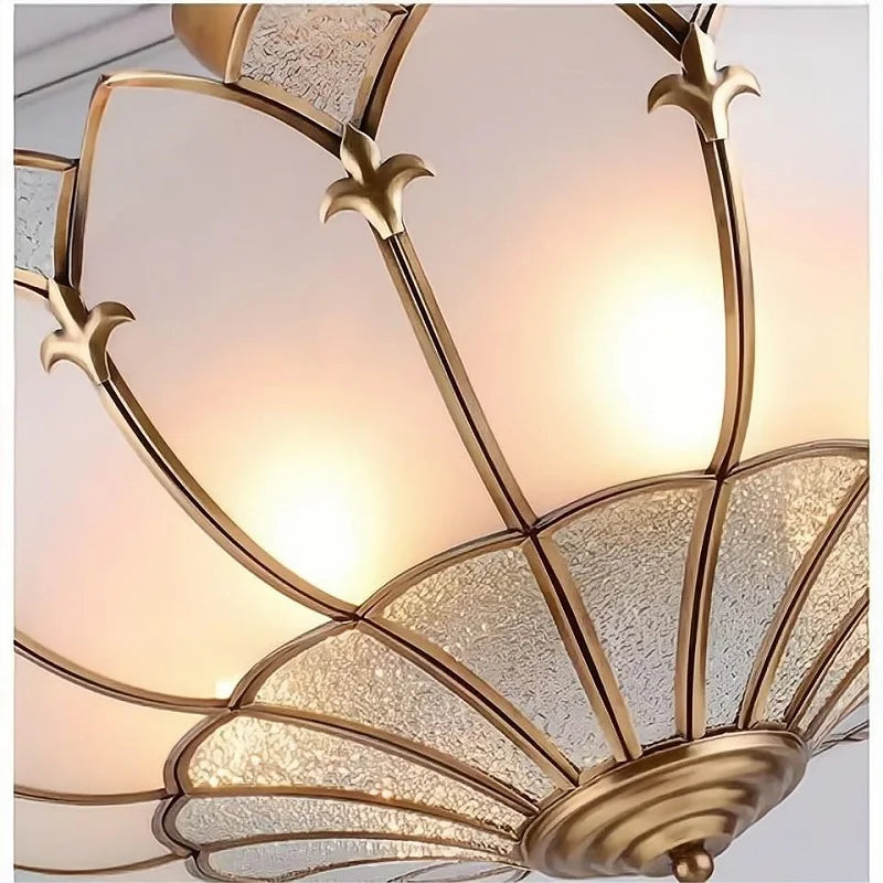 plafonnier led en cuivre design européen pour intérieur élégant - vue 6 sur 25