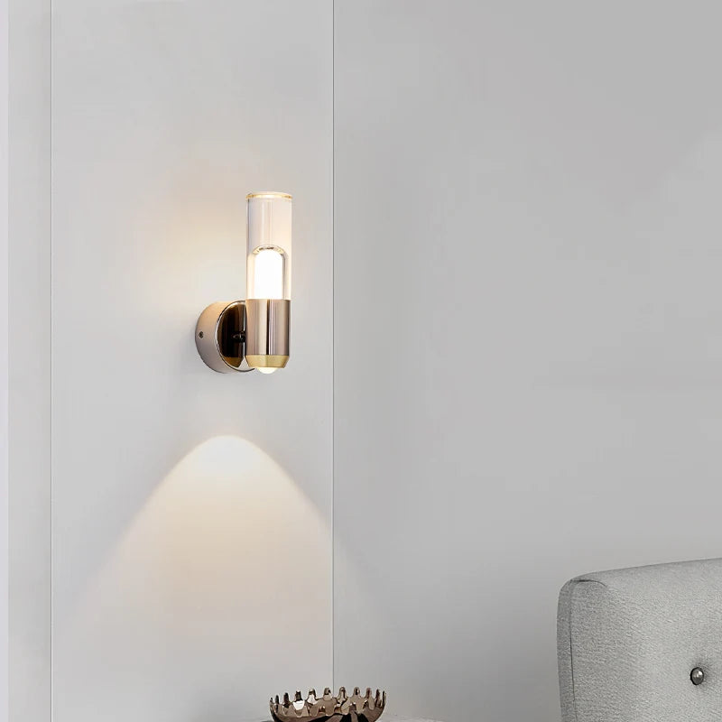 Nordic designer living room background wall decorative light, bedroom bedside minimalist atmosphere wall lamp - vue 3 sur 6