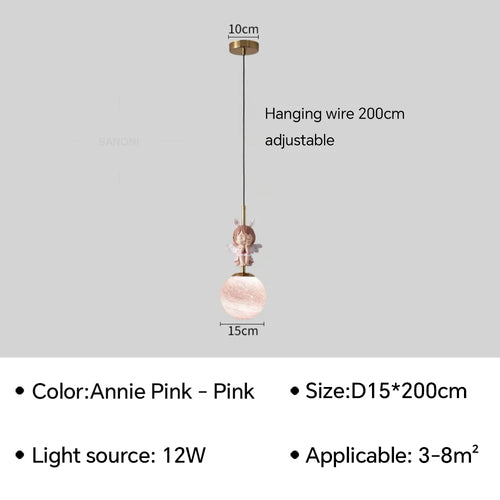 applique murale led design lune et planète pour décoration intérieure - vue 18 sur 18