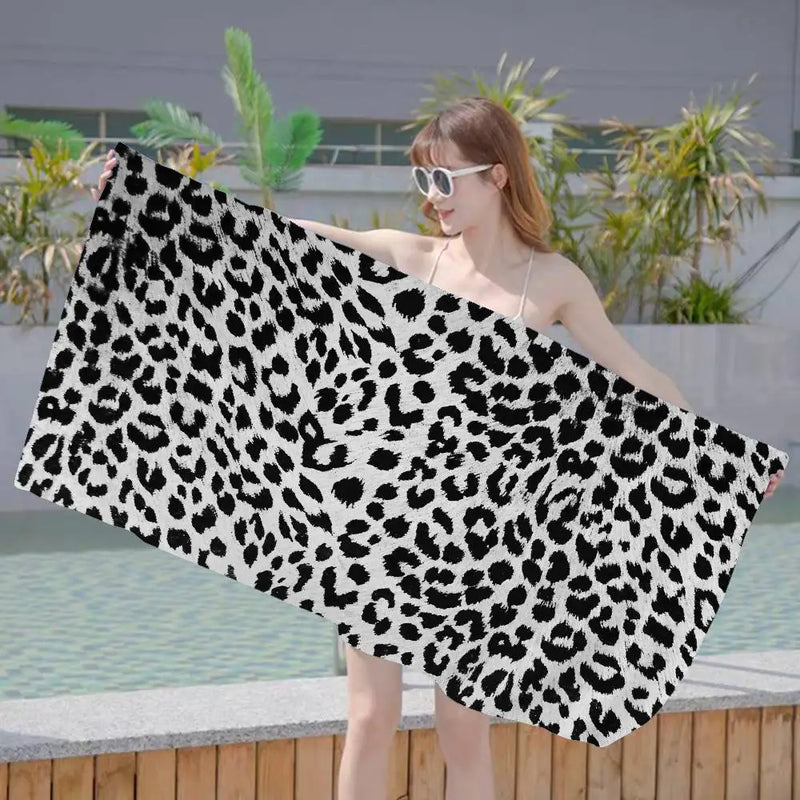 serviette de bain microfibre motif animal cartoon absorbante
