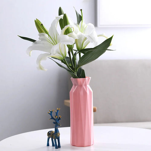 vase moderne en plastique pour décoration florale nordique - vue 17 sur 26