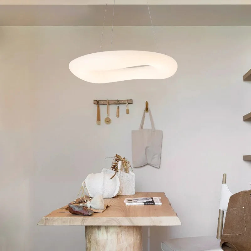 lustre moderne nordique nuage led décoration suspendue - vue 3 sur 30