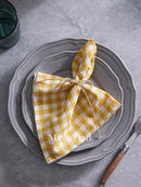 Serviette de table vichy coton style champetre lavable