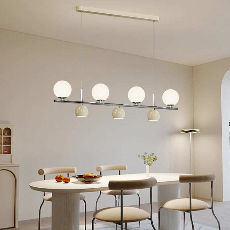 Suspension LED ronde lustre table - vue 3 sur 15