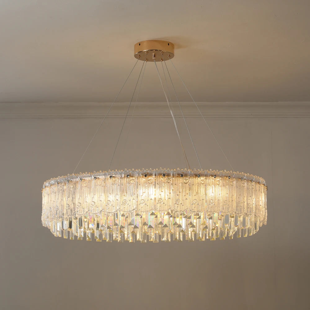 lustre moderne en cristal pour décoration haut de gamme - vue 6 sur 10