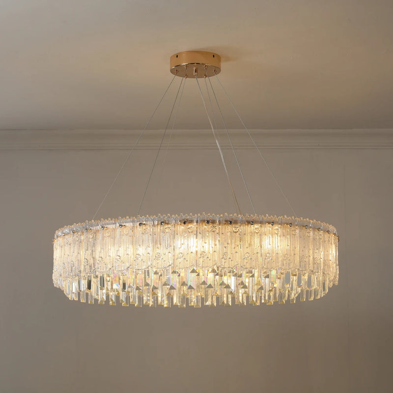 Lustre moderne en cristal pour décoration haut de gamme | Lumeers