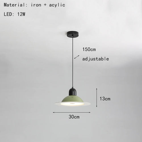 suspension led en métal avec lumière modifiable - vue 13 sur 17