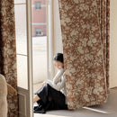 Rideau occultant moderne motifs floraux pour salon chambre