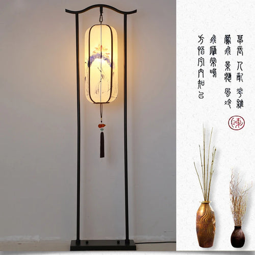 lampadaire classique en tissu pour décoration intérieure
