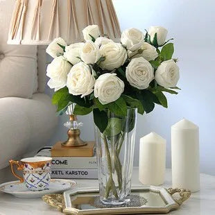 lot de 5 fleurs artificielles hydratantes pour mariage et saint-valentin - vue 2 sur 15