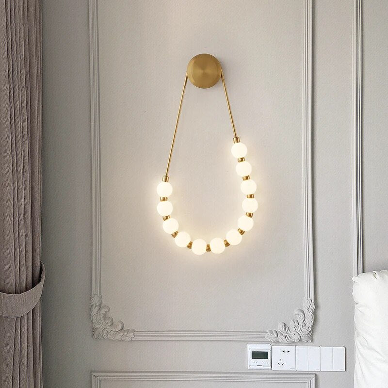 Applique murale de chevet style minimaliste crème italienne - vue 6 sur 9