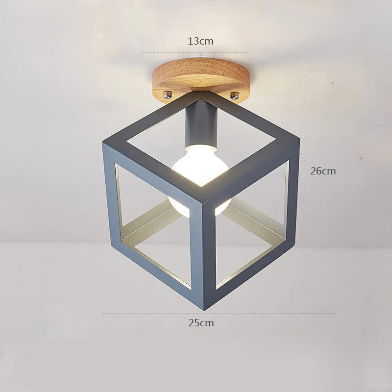 plafonnier nordique en bois luminaire créatif décoration moderne