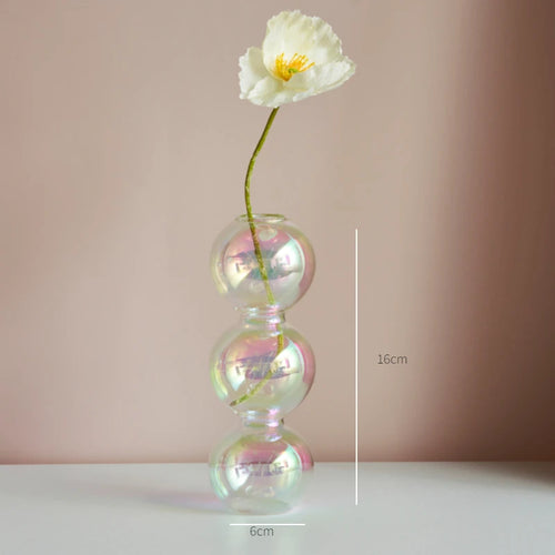 bougeoir en verre décoration nordique pour mariage et fleurs - vue 13 sur 22