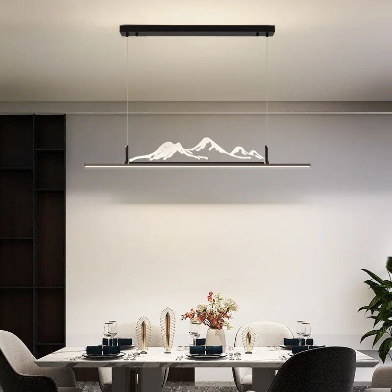 lustre moderne iceberg créatif pour restaurant et salon de thé - vue 4 sur 12