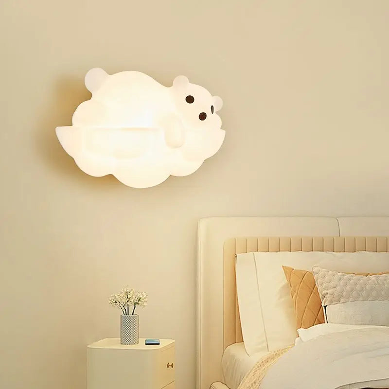 applique murale décorative en forme d'ours polaire idéale pour intérieur - vue 3 sur 9