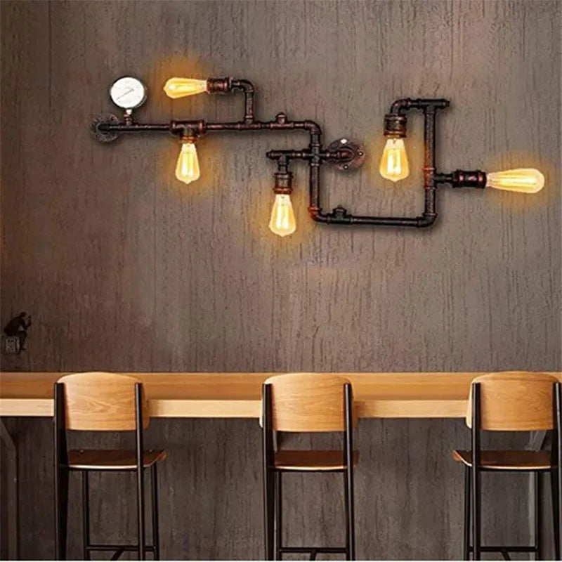 applique murale industrielle vintage en métal pour loft bar restaurant