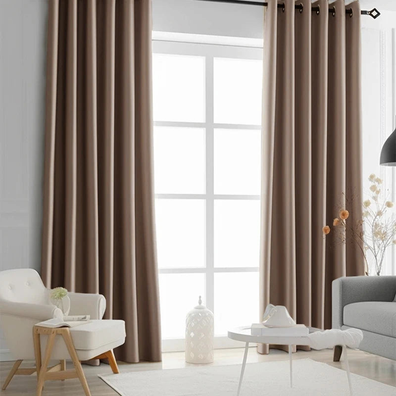 Rideau uni moderne pour salon et chambre fenetre - vue 3 sur 10