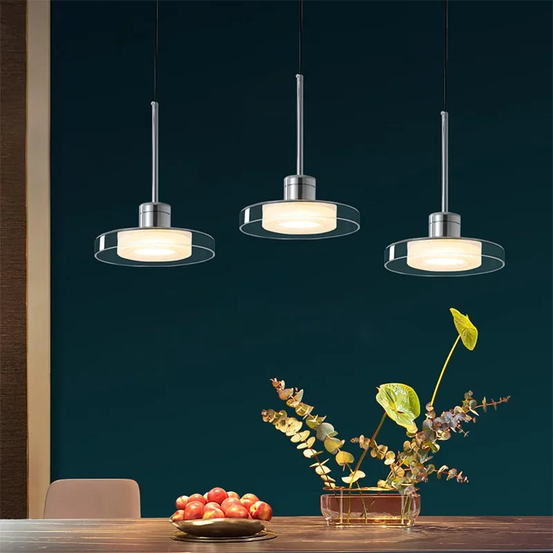 Italy Design Glass Small Chandelier for Bedroom Living Dining Room Led Pandant Light Home Decor Fixture Hanging lamp - vue 5 sur 8