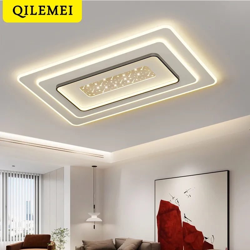 Plafond moderne à LEDs lampe pour chambre cuisine étude éclairage salon luminosité réglable Led plafonnier luminaire