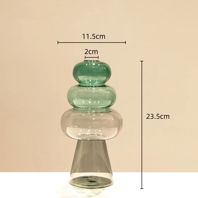 vase en verre teinté pour terrarium et décoration florale - vue 7 sur 18