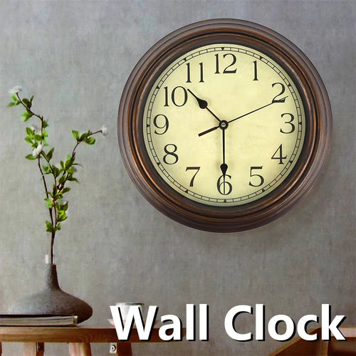 horloge murale rétro silencieuse pour décoration intérieure élégante - vue 2 sur 5